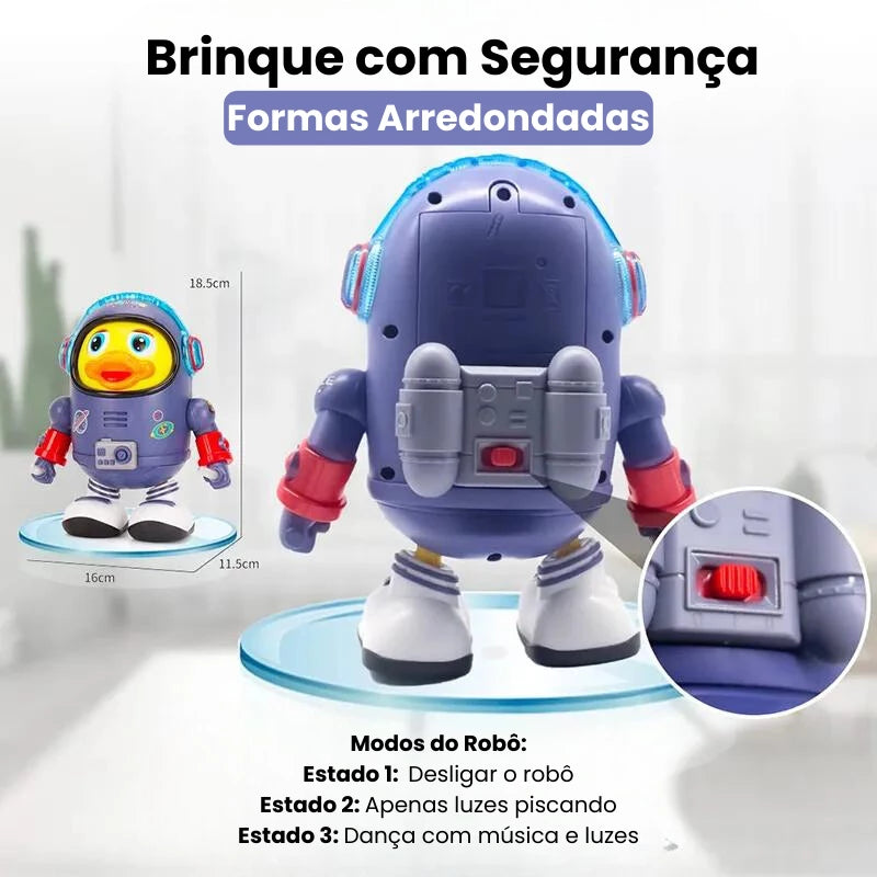 Pato Baby  – Robô Dançante com Efeitos Luminosos e Música