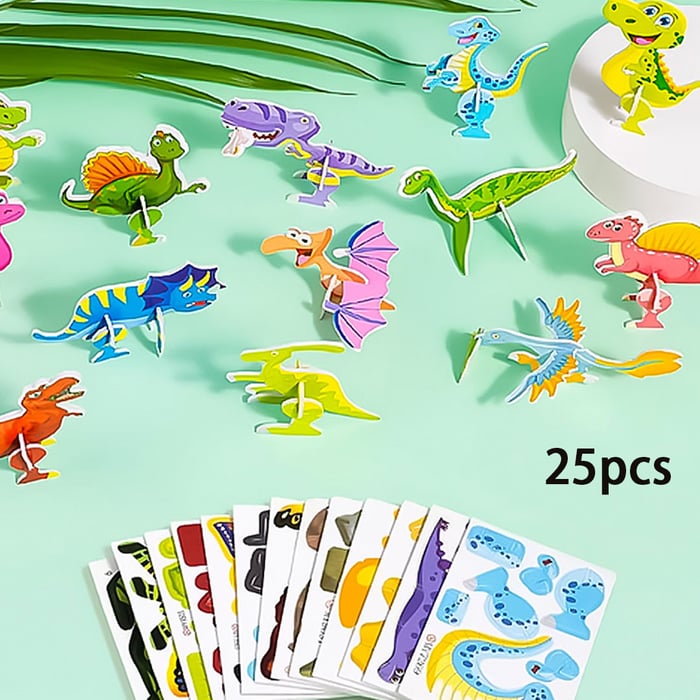 🚀 Quebra-Cabeça 3D Infantil - 25 Peças