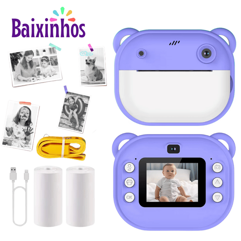 Câmera De Impressão Térmica Portátil Infantil - Baixinhos Cam®