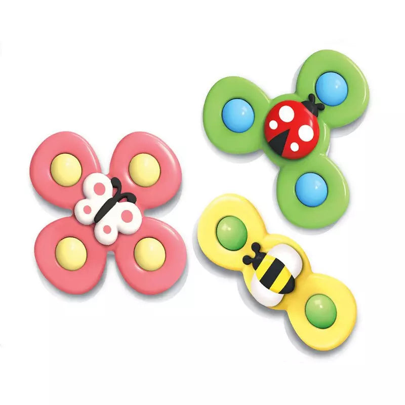 SPIN POP - KIT de Brinquedos Giratórios Interativos (3 unidades)