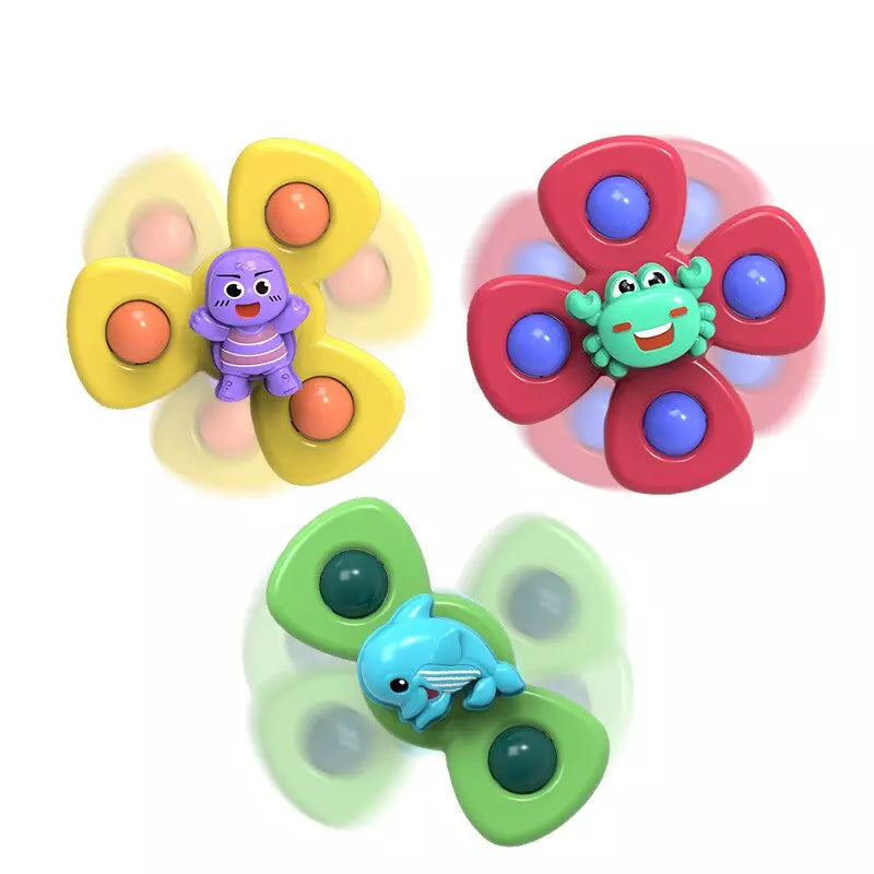 SPIN POP - KIT de Brinquedos Giratórios Interativos (3 unidades)
