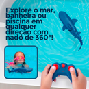 Tubarão Articulado de Controle Remoto + 2 Baterias Extras de Brinde