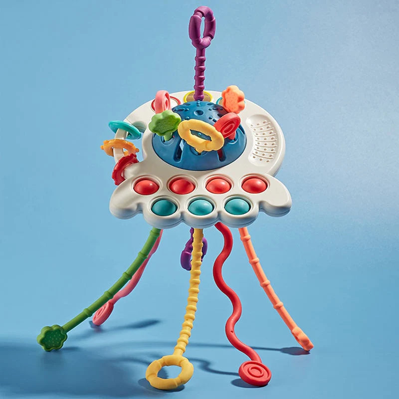Kids UFO- Brinquedo Sensorial Montessori 3 em 1