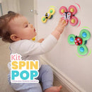 SPIN POP - KIT de Brinquedos Giratórios Interativos (3 unidades)