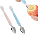 Colher Para Raspar Frutas e Legumes Alimentação do Bebê - 2 em 1