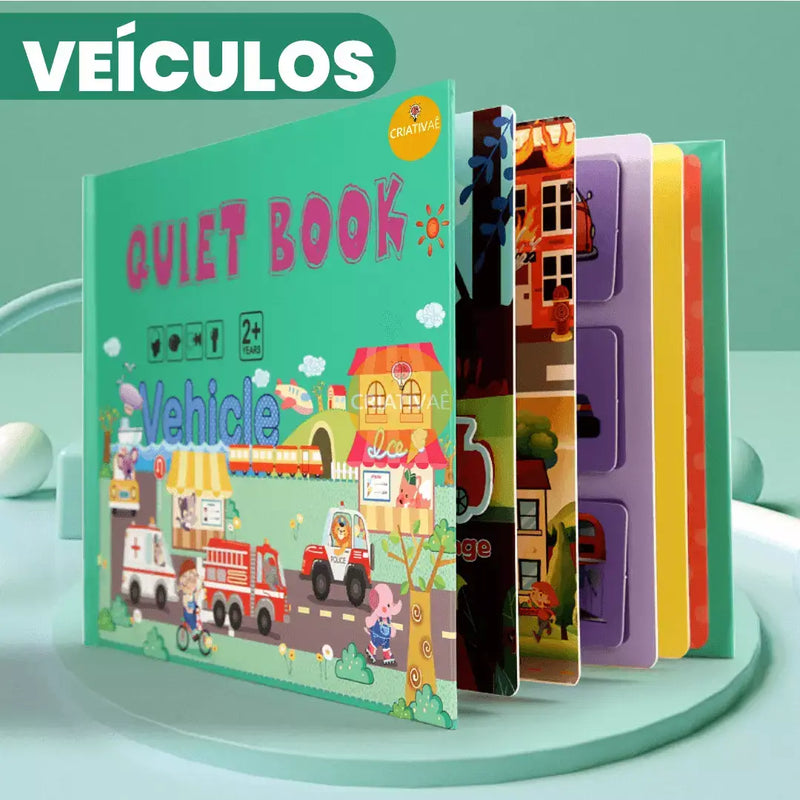 Livro Interativo Montessori Educação Infantil QuietBook