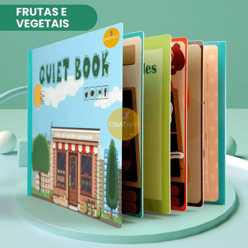 Livro Interativo Montessori Educação Infantil QuietBook