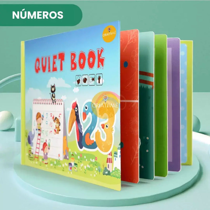 Livro Interativo Montessori Educação Infantil QuietBook