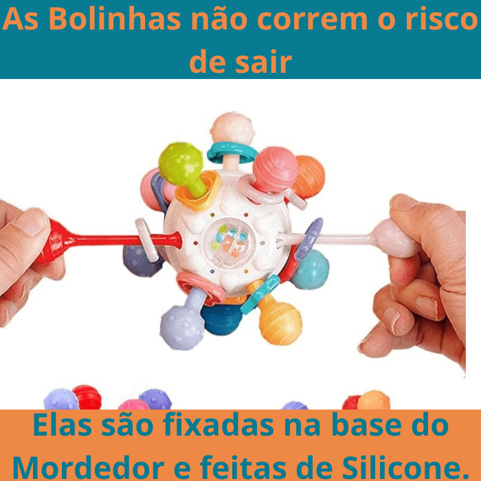 Mordedor Baby - Emite Sons  de Chocalho🎵 - Ajude seu Bebê nos primeiros dias👶