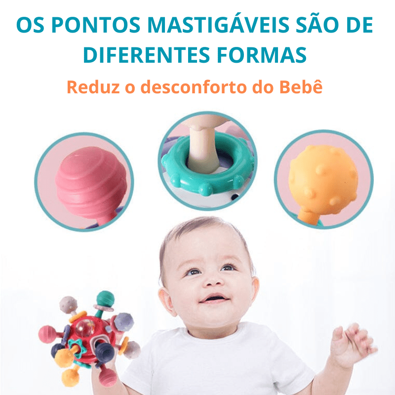 Mordedor Baby - Emite Sons  de Chocalho🎵 - Ajude seu Bebê nos primeiros dias👶