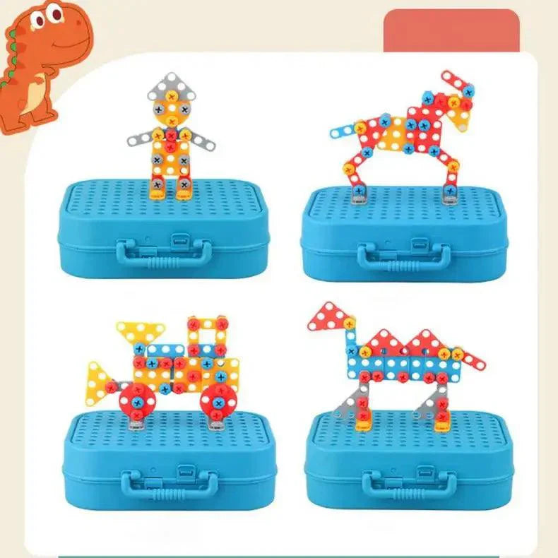 Maleta de Ferramentas Infantil + Furadeira Elétrica