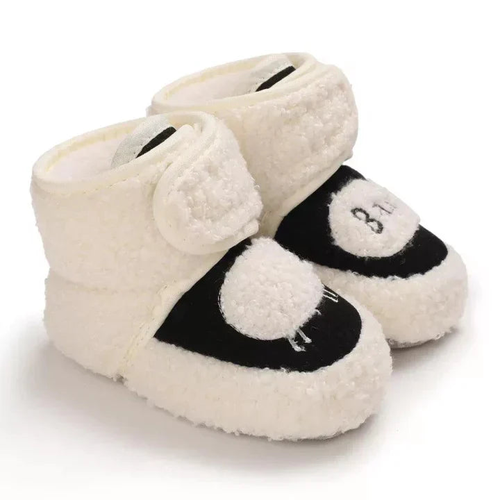 Botas de pele quentes para bebés