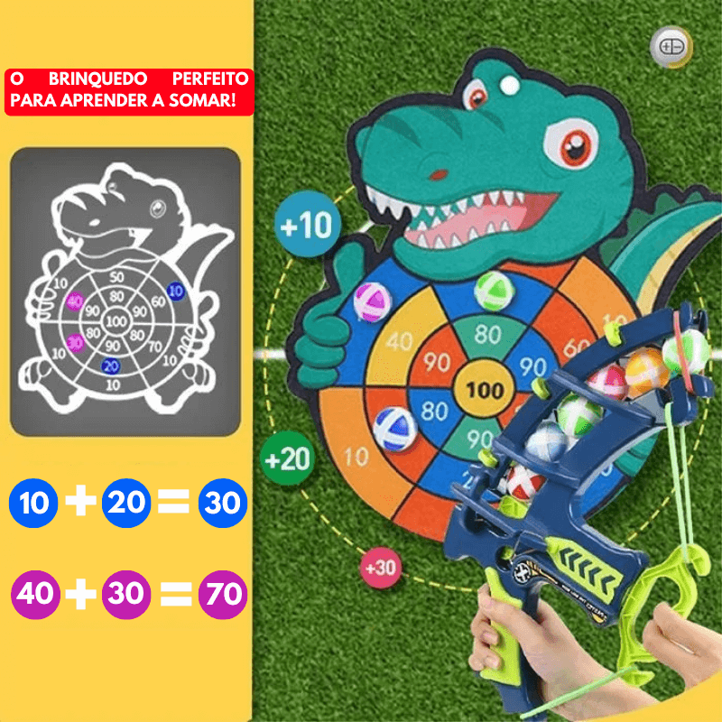 Arco Atira e Gruda com Alvo - Lançador Montessori