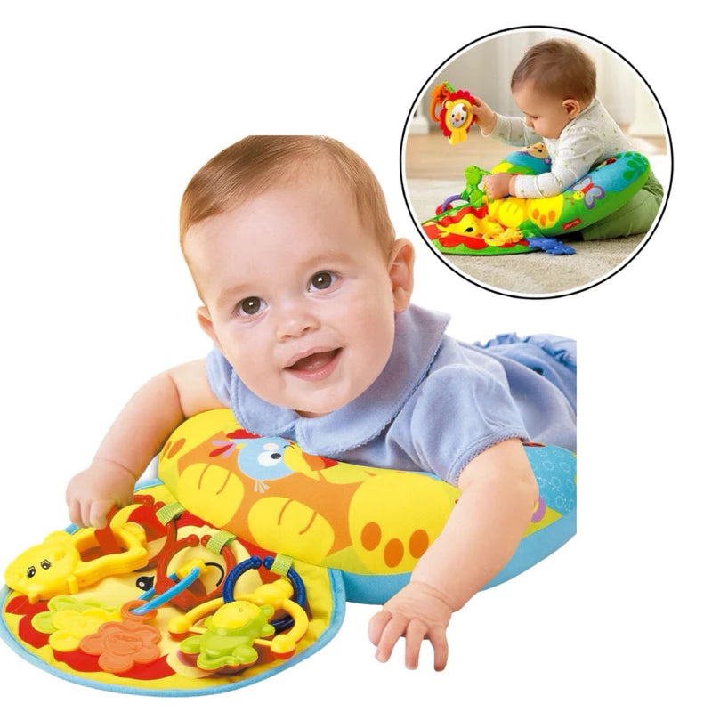 Almofada Tummy Time 'Hora Divertida' – Girafinha Gigi
