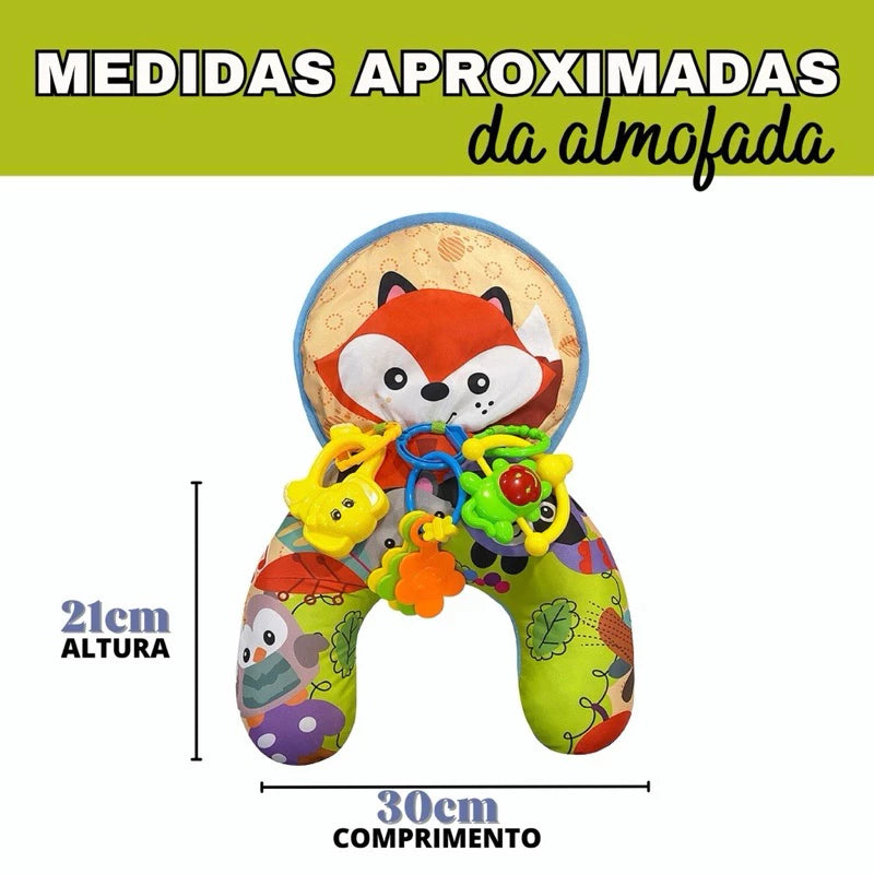 Almofada Tummy Time 'Hora Divertida' – Girafinha Gigi