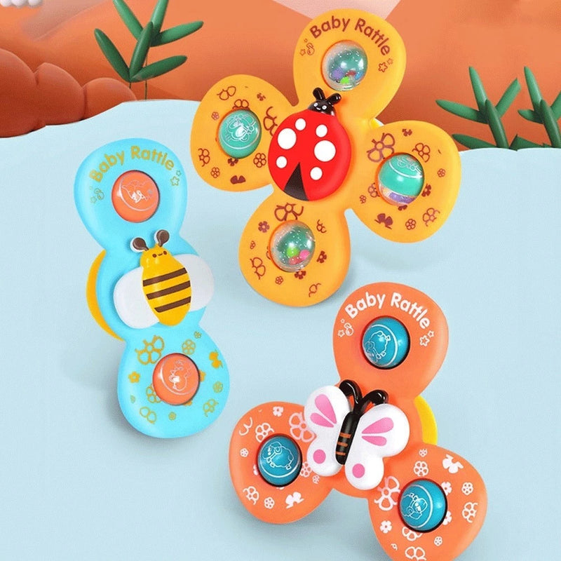 SPIN POP - KIT de Brinquedos Giratórios Interativos (3 unidades)