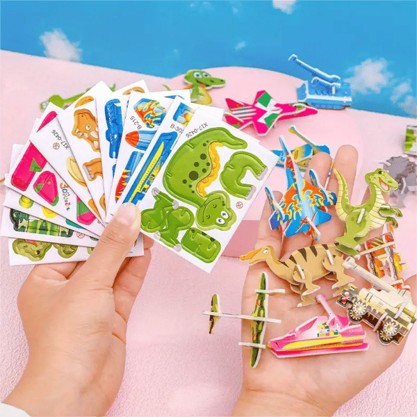 🚀 Quebra-Cabeça 3D Infantil - 25 Peças