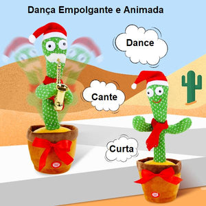 Cacto Dançante e Falante - Toca Músicas e Repete Fala
