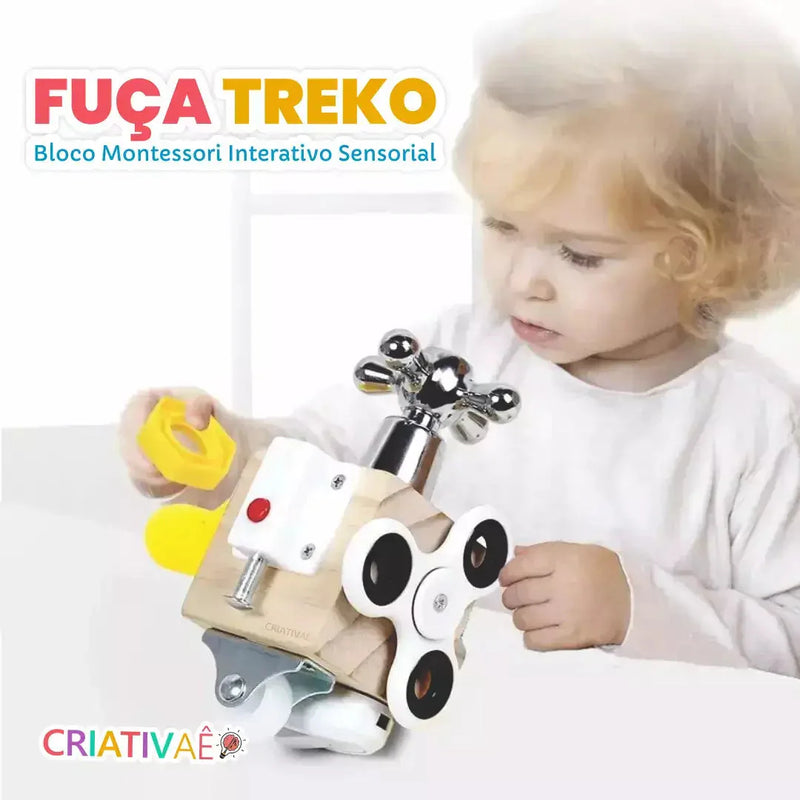 Fuça Treko - Bloco Montessori Interativo Sensorial