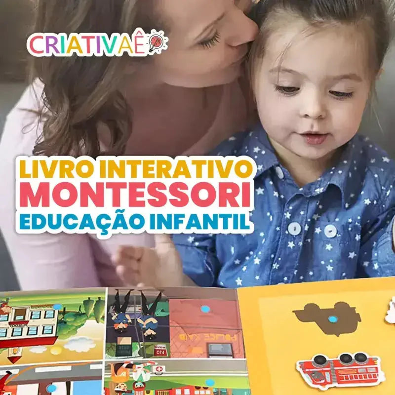 Livro Interativo Montessori Educação Infantil QuietBook