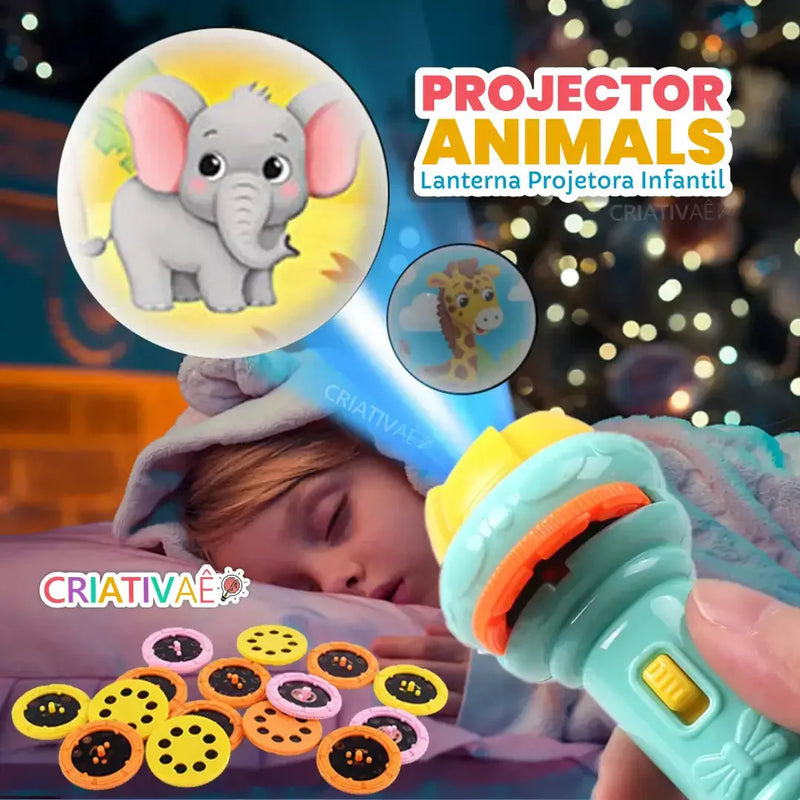 Projector Animals - Lanterna Projetora de Imagens Educativas Infantil