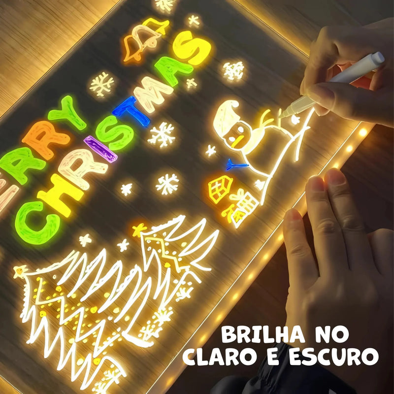 Quadro Mágico para Desenhar com Luz LED Infantil