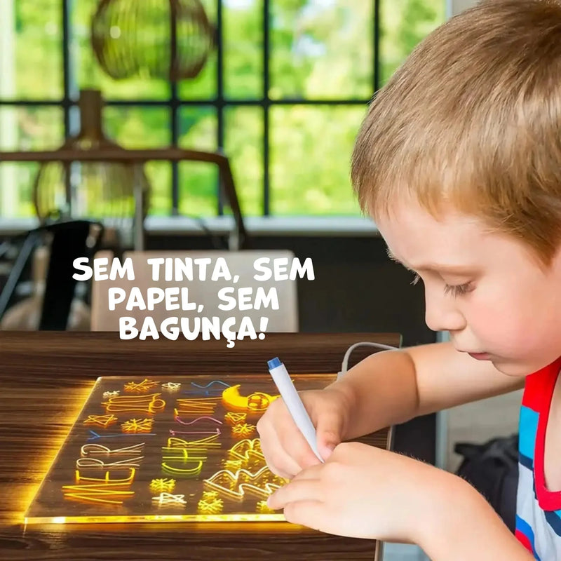 Quadro Mágico para Desenhar com Luz LED Infantil